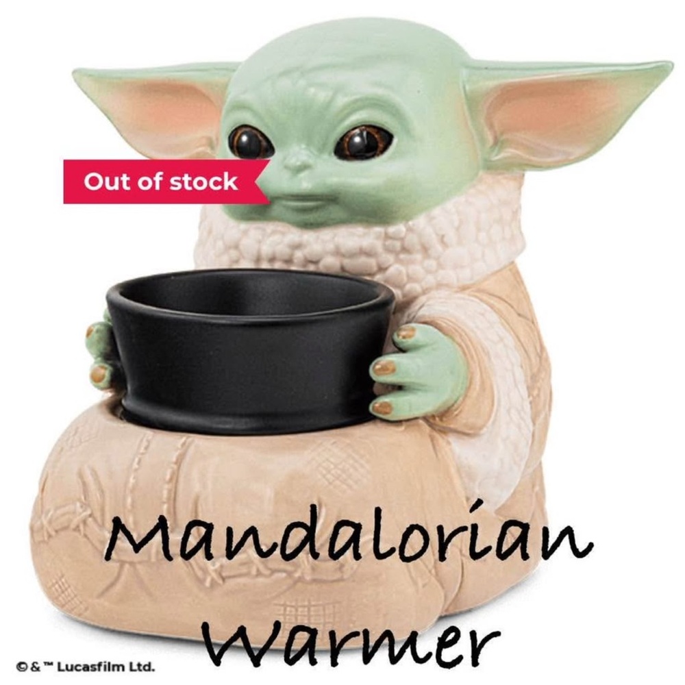 Scentsy Mandalorian Warmer - Mint and Beige